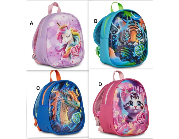 Seven | Zaino Asilo Tempo Libero Seven SJ GANG UNICORNO TIGRE DRAGO GATTO