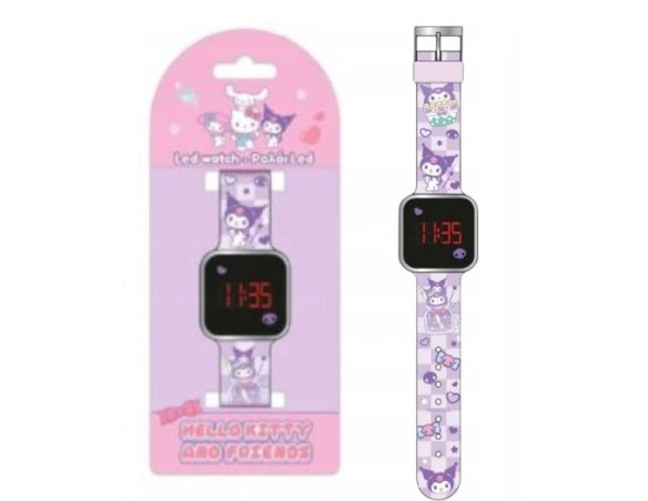 Hello Kitty | Orologio da polso digitale Led per bambini, Funzione data Hello Kitty Kuromi