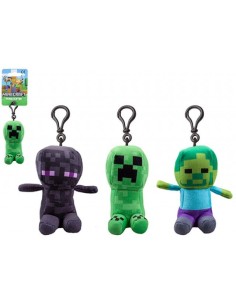 Minecraft | Peluche Portachiavi Peluche 13cm c/bagclip...