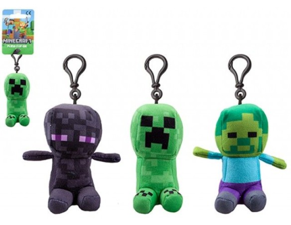 Minecraft | Peluche Portachiavi Peluche 13cm c/bagclip MINECRAFT