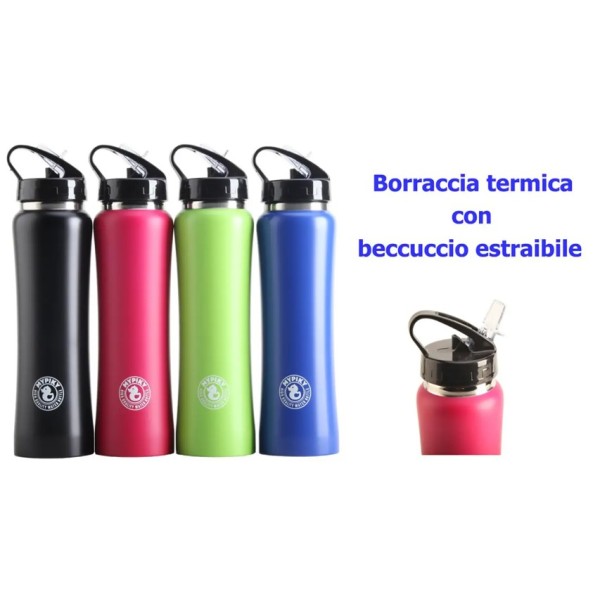Borraccia Termica Sport Colori Assortiti...