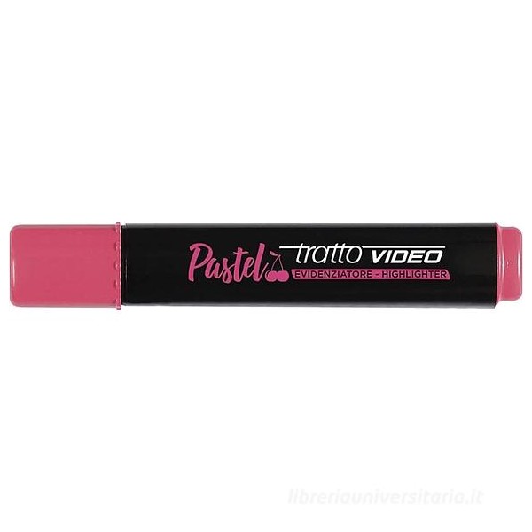 Evidenziatore Tratto Video Pastel Rosso Ciliegia
