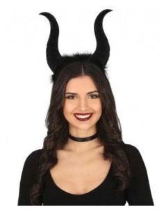 Halloween | CERCHIETTO CORNA NERO MALEFICENT bambina...