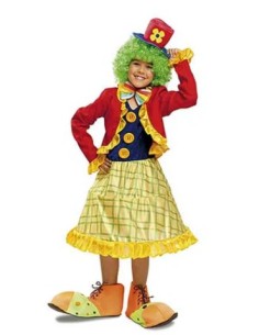 Costume Vestito bambino bambina carnevale clown...