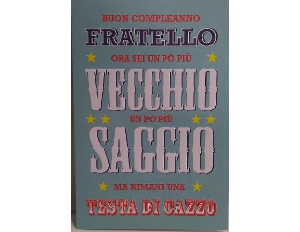 Legami ! Biglietto Di Auguri Fratello