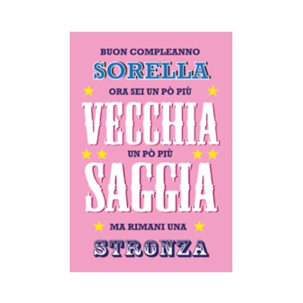 Legami ! Biglietto Di Auguri Sorella