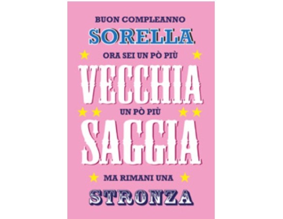 Legami ! Biglietto Di Auguri Sorella