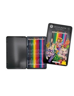 Tinta Unita metal box 12 pastelli – edizione Fraffrog,...
