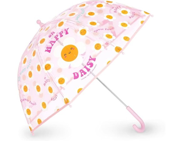 Legami - Ombrello per Bambini Dancin' In The Rain, Struttura Antivento, Apertura manuale, Chiusura in Tessuto con Spazio per No