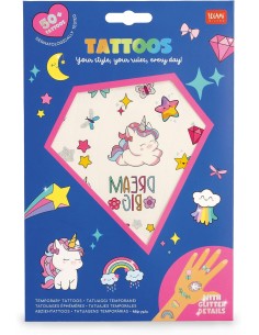 Legami - Tatuaggi Temporanei per Bambini, Tema Unicorn,...