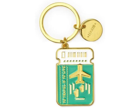 LEGAMI Portachiavi unisex in metallo smaltato, portachiavi What a Keyring!, L 7 cm, zinco, tema scooter, anello a spirale, fini