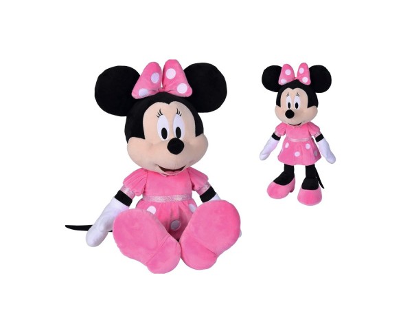 Minnie | Simba Disney Peluche Minnie con Abito Fucsia 43 cm