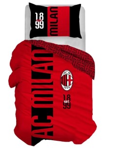 Milan A.C Parure Copripiumino Letto 1 Piazza Milan