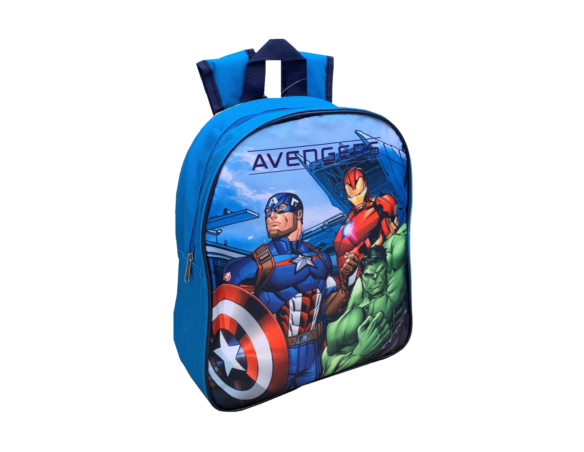 Avengers | Zaino Scuola Asilo Materna Avengers Zainetto Basic Blu 30cm