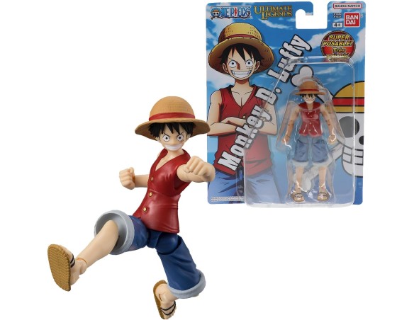 Bandai - Ultimate Legends HD - Figurina One Piece 12 cm - Monkey D. Ruffy (Luffy) - Licenza ufficiale One Piece - Figurina arti