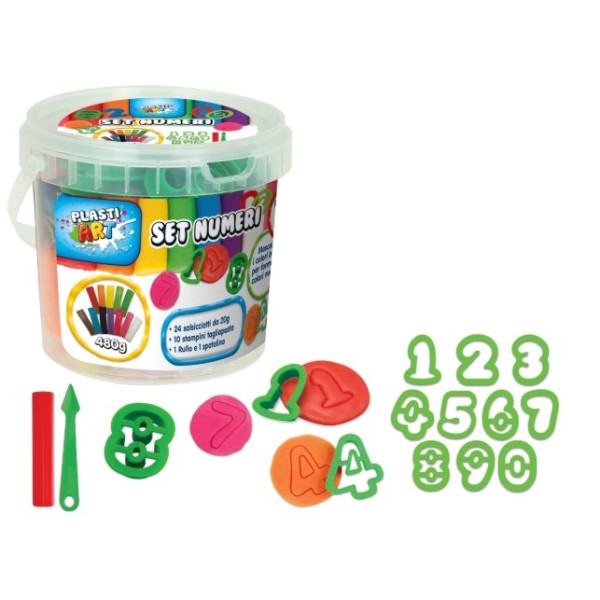 Plastiart - Secchiello Numeri 24 Salsicciotti...