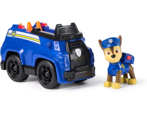 Paw Patrol, Macchina della Polizia di Chase 2025, Veicolo e Personaggio Chase, Giochi Bambini, 3+ anni