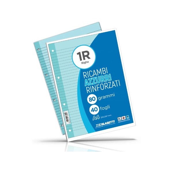 RICAMBI RINFORZATI 5 mm AZZURRO blasetti da 40