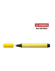 24 - Stabilo Pen 68 MAX Pennarello Giallo Limone