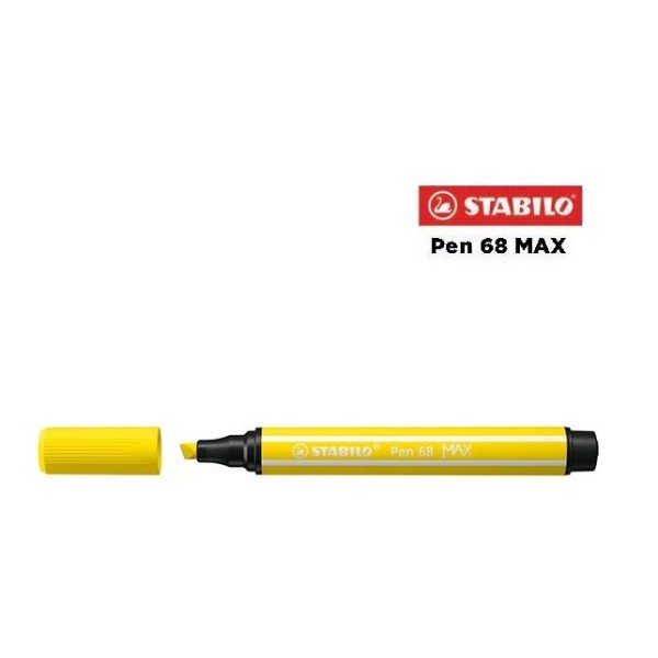 24 - Stabilo Pen 68 MAX Pennarello Giallo Limone
