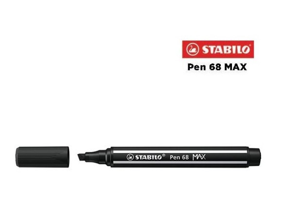 46 - Stabilo Pen 68 MAX Pennarello Nero