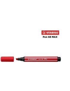 48 - Stabilo Pen 68 MAX Pennarello Carminio