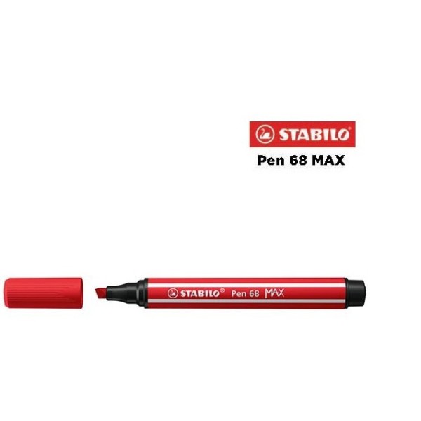 48 - Stabilo Pen 68 MAX Pennarello Carminio