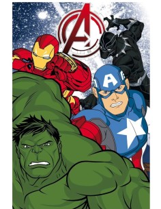 Avengers - Plaid 130x160 Coral Soft Touch Avengers