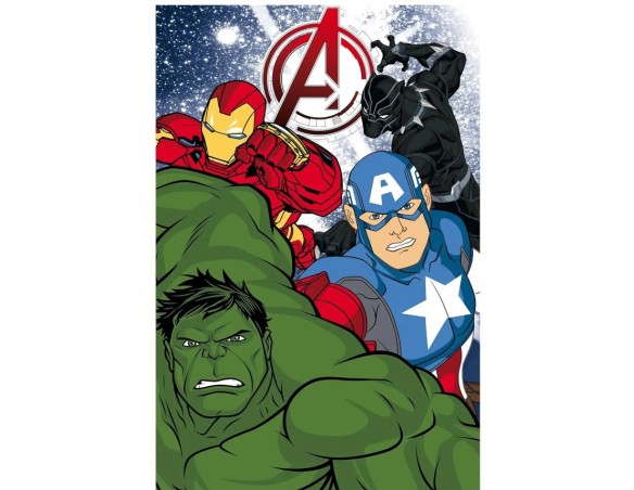 Avengers - Plaid 130x160 Coral Soft Touch Avengers