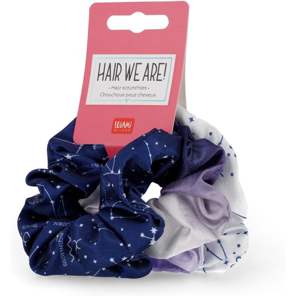 Legami - Set di 3 Hair Scrunchies Hair We Are,...