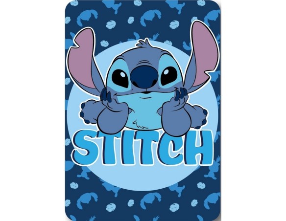 Disney Stitch - Coperta plaid per bambini, Morbido pile, 140x100cm stitch