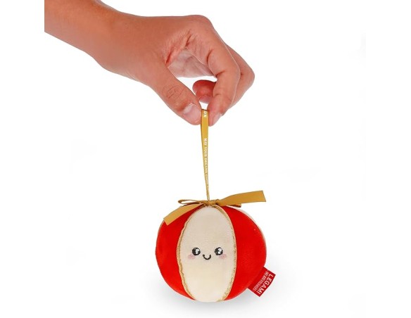 Legami - Decorazione Natalizia in Peluche Oh-Oh-Ornaments, Tema Ball, Pallina di Natale, da Appendere all'Albero, in Poliestere