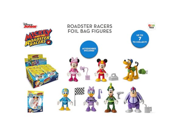 MICKEY AND THE ROADSTER RACERS PERSONAGGIO DISNEY 7 CM ASS 183100