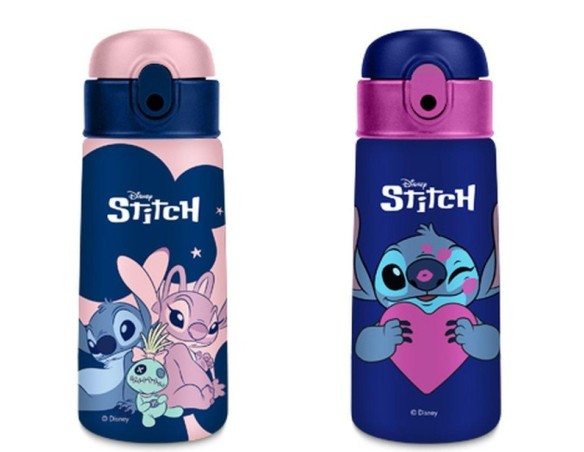 Lilo e stitch | Borraccia Con Cannuccia Apertura Automatica Lilo & Stitch Bottle Kid - regalo e gadget valigeria seven