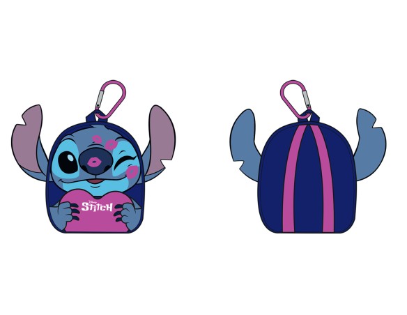 Stitch | Mini zainetto c/portachiavi Lilo & Stitch