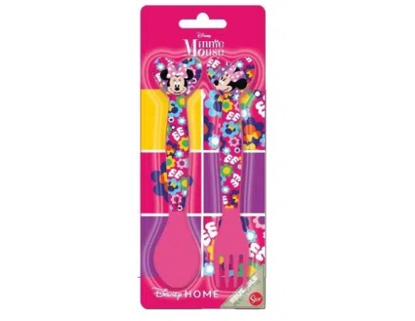 Minnie | SET DUE 2 POSATE MINNIE IN PLASTICA RIGIDA