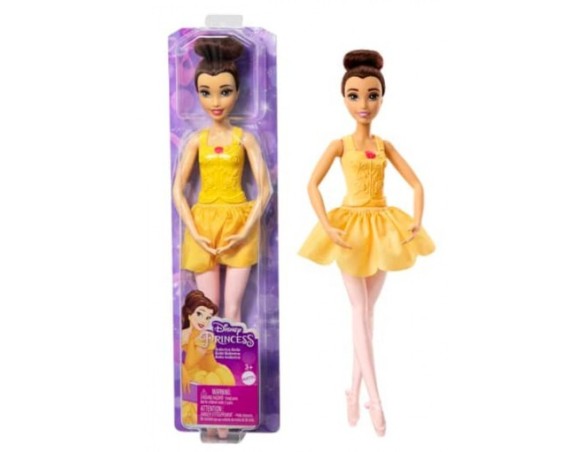 Disney PRINCIPESSE Ballerina BELLE BELLA Bambola altezza 28cm Originale MATTEL HLV95 - bimbi dai 3 anni in su