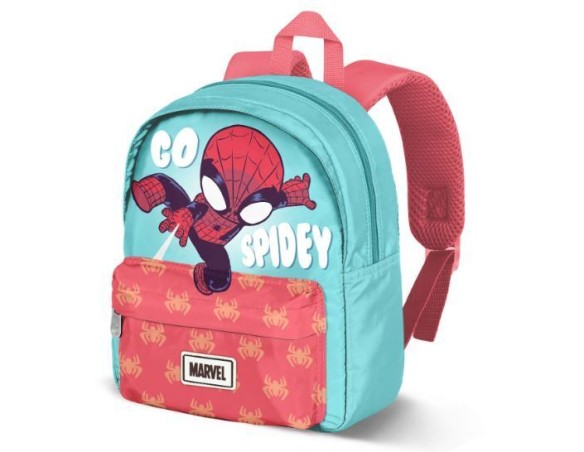 Marvel Spider-Man - Zaino spiderman spidey con tasca per l'asilo o il tempo libero, 27cm