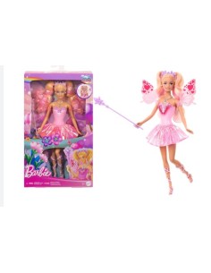 Barbie - Fata con bacchetta stellata, bambola a tema...