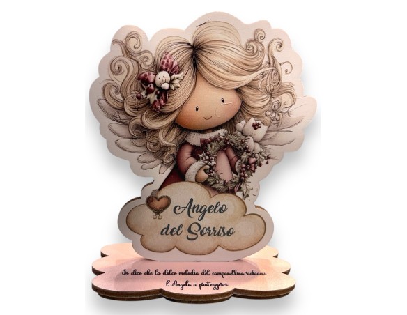 Fabula | Natale | Mini angelo con base Portafoto Angeli 12cm natale fabula
