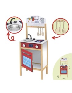 Cucina In Legno Colorata Con Accessori 96 Cm 42498