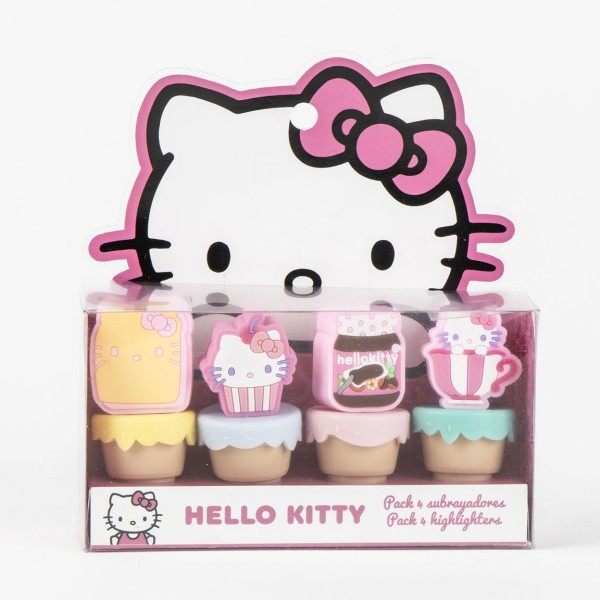Hello kitty - Evidenziatori, set 4 pezzi hello...