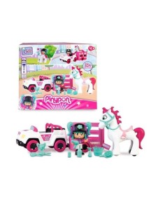 Pinypon Let''s go Auto con Rimorchio e Cavallo