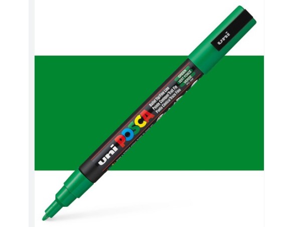 UNIPOSCA VERDE PUNTA fine 0.9 - 1.3 mm