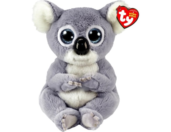 Beanie Boos | Peluche Ty Beanie Boos Koala - Melly - Grigio e bianco - Pupazzo koala con occhioni azzurri glitter - I peluche m