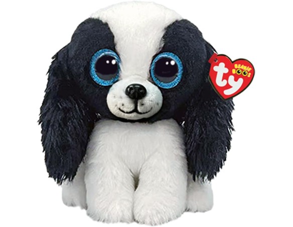 Beanie Boos | Peluche Ty Beanie Boos Sissy la Cagnolina, con Occhi Azzurri Grandi e Glitter, il Peluche con gli Occhi Grandi Sc
