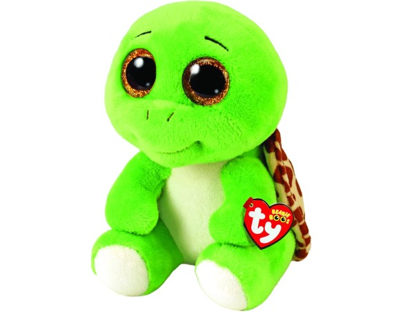 Beanie Boos | Peluche Ty Beanie Boos Tartaruga - Turbo - Verde - Peluche con occhioni glitter dorati - Il morbido peluche con g