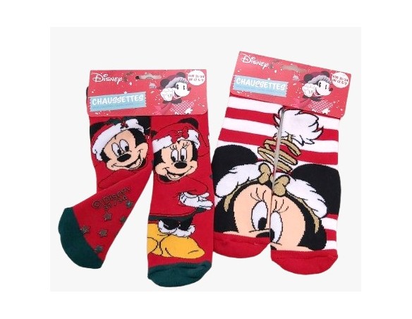 Minnie Topolino | CALZE BIMBO ANTISCIVOLO MINNIE TOPOLINO 23-26 - 27-30 - 31-34 bambina bimba 06145 NATALE 06143