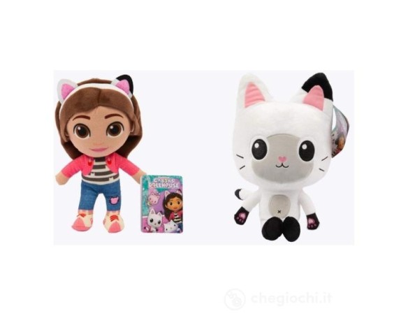 Peluche Gabby Doll House Gabby E Pandy Ass.to 18 Cm