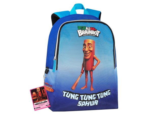 Italian Brainrot | Zaino Brainrot Tung Tung Tempo Libero 29 x 38h x 11cm con Card inclusa